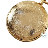 41mm Gold Unisex Pocket Watch With Aztec Etch By CLASSIQUE (Arabic) image