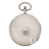 4.1cm Aztec Etch Silver Plated Pocket Watch By CLASSIQUE (Arabic) image
