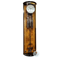 FACTORY SECOND - 122cm Burlwood Mechanical Chiming Wall Clock By KIENINGER image
