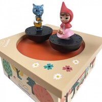 Little Red Riding Hood Music Box With Spinning Figurines (Vivaldi-The Spring) image