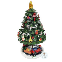 20cm Rotating Musical Christmas Tree With Decorations (We wish you a Merry Christmas) image