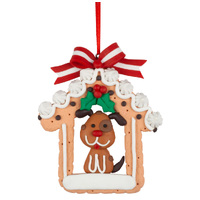12cm Gingerbread House Hanging Decoration- Assorted Designs image
