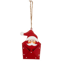 12cm Metal Envelope Figurine Hanging Decoration- Assorted Designs image