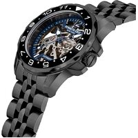 43mm Grey Automatic Mens Watch With Skeleton Dial & Grey Band By KENNETH COLE image