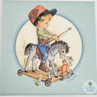 Boy On Rocking Horse Musical Jewellery Box With Dancing Horse (Schubert- Serenade) image