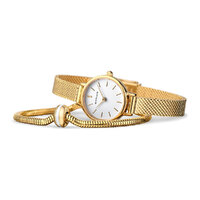 Gift Set- 22mm Classic Collection Gold Womens Watch With Bracelet By BERING image