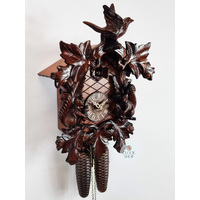 Bird & Squirrels 8 Day Mechanical Carved Cuckoo Clock 37cm By SCHNEIDER image