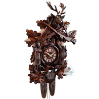 After The Hunt 8 Day Mechanical Carved Cuckoo Clock 37cm By SCHNEIDER image