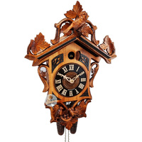 Ivy Vine & Birds 8 Day Mechanical Carved Cuckoo Clock 51cm By SCHNEIDER image