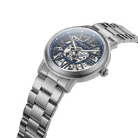 Grey Automatic Skeleton Watch with Grey Metal Band By KENNETH COLE image