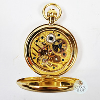 49mm Gold Unisex Mechanical Skeleton Pocket Watch By CLASSIQUE (Arabic) image