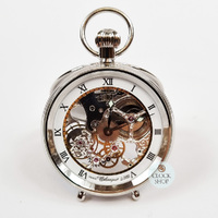 4.9cm Stainless Steel Mechanical Skeleton Desk Pocket Watch By CLASSIQUE (Roman) image