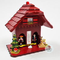 15cm Chalet Weather House In Red By TRENKLE image