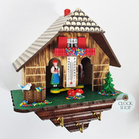 17cm Chalet Weather House With Key Hanger By TRENKLE image