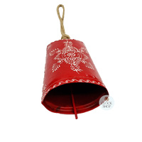 20cm Metal Bell On Rope- Red image