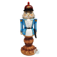 25cm Blue Nutcracker On Stand image