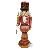 30cm Pink Nutcracker On Stand image