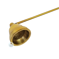 23.5cm Gold Metal Candle Snuffer image