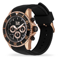 44mm Steel Collection Black & Rose Gold Mens Watch By ICE-WATCH image