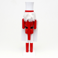 38cm Red & White Nutcracker With Photo Frame image