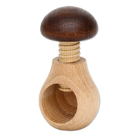 10cm Mushroom Shaped Nutcracker- Natural image