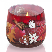 8.5cm Scented Gingerbread Christmas Candle- Assorted Scents image