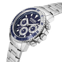 45mm Aberdeen Chrono Silver Mens Watch With Blue Dial By VERSACE image