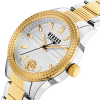 38mm Bayside Two-Tone Silver & Gold Womens Watch With Silver Dial By VERSACE image