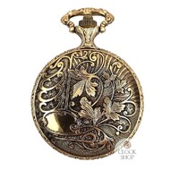 48mm Gold Mens Pocket Watch With Truck By CLASSIQUE (Arabic) image