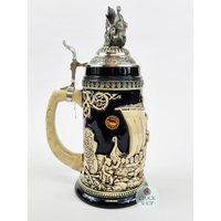 Viking Beer Stein With Pewter Viking Ship Lid 0.75L By KING image