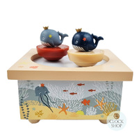 Whales In The Ocean Music Box With Spinning Figurines (Twinkle Twinkle Little Star) image