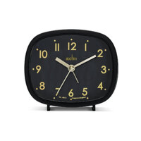 9cm Hilda Black Silent Analogue Alarm Clock By ACCTIM image