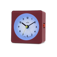 10cm Barber Red Analogue Alarm Clock By ACCTIM image