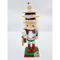 25cm Christmas Nutcracker With Biscuit Hat image