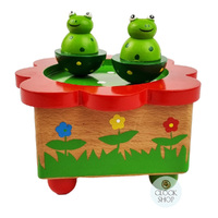 Frog Music Box With Spinning Animals (Merrily We Roll Along) image
