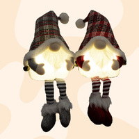 24cm LED Tartan Gnome- Assorted Colours image