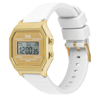 32mm Digit Retro Collection White & Gold Digital Womens Watch By ICE-WATCH image