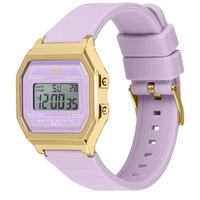 32mm Digit Retro Collection Lavender Purple & Gold Digital Womens Watch By ICE-WATCH image