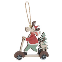 8cm Figurine on Scooter Hanging Decoration- Assorted Designs image