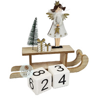20cm Angel On Sleigh Advent Calendar image