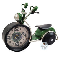 16.5cm Green Scooter Battery Table Clock By COUNTRYFIELD image