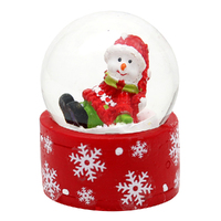 5cm Red Christmas Snow Globe- Assorted Designs image