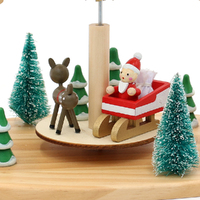 27cm Santa In Sleigh Christmas Pyramid image