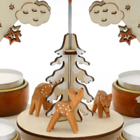 21cm Winter Deer Christmas Pyramid image