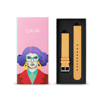 Silver Fabric Saffron Yellow Band By Coluri image