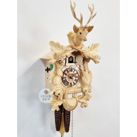 After The Hunt 1 Day Mechanical Carved Cuckoo Clock Natural 31cm By HÖNES image