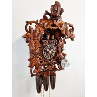 Ivy Leaf Vine 8 Day Mechanical Cuckoo Clock 49cm By HÖNES image