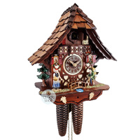 Clock Peddler 8 Day Mechanical Chalet Cuckoo Clock 33cm By SCHNEIDER image