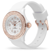 40mm Crystal Collection White & Rose Gold Womens Watch With 400 Swarovski Crystals By ICE-WATCH image
