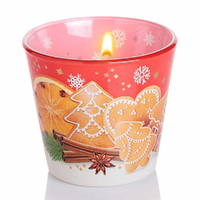 8.5cm Scented Christmas Candle- Gingerbread Cookies  image